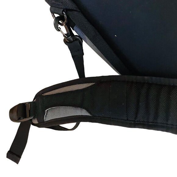 Timbuk2 Black & Gray Messenger Bag With AMD Turion64 X2 Logos 19" x 13" x 3" - Picture 6 of 11